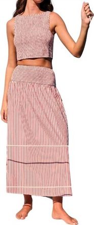 Saylor Garnet Set In Red