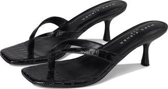 Marc Fisher Amelea Womens Dress Sandals Black Croco Leather : 9.5 M