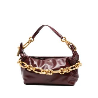 Balmain Sync Medium Leather Shoulder Bag