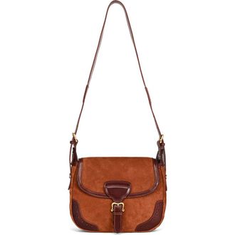 OLD TREND Camellia Genuine Leather Structured Mailbag in Brown at Nordstrom