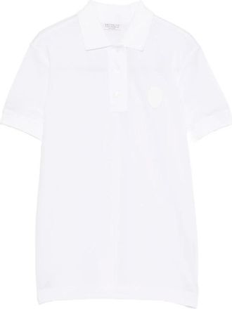 Brunello Cucinelli Brunello Cucinelli, Polo Shirts, female, White, Size: XS Stretch Cotton Piqu&eacute; Polo Shirt