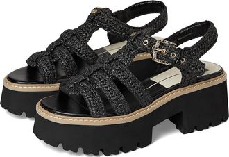 Dolce Vita Latice Womens Sandals Onyx Knit : 9.5 M, Rubber