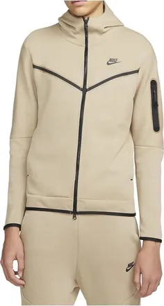 Nike Sportswear Tech Fleece Full-Zip Hoodie Khaki Black CU4489-247