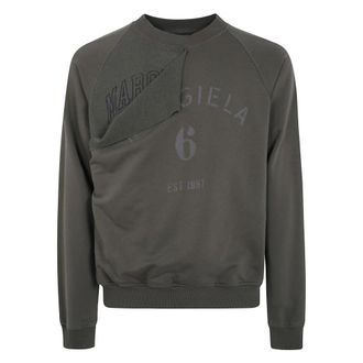 Maison Margiela Sudadera de cuello redondo - Sweatshirts & Hoodies - Hombre - Verde - XL