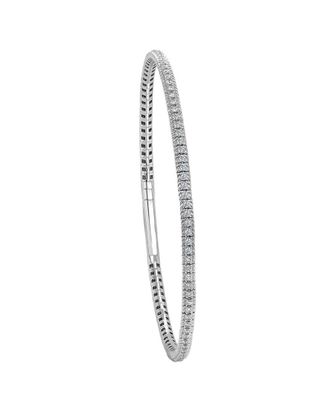 Sabrina Designs 14K 0.91 Ct. Tw. Diamond Flexible Bangle Bracelet
