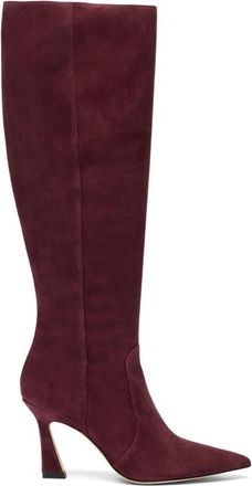 Stuart Weitzman Vinnie ZIP Boot 85 - Dames - Laarzen met Hak - Bruin - 39 EU - Schoenen