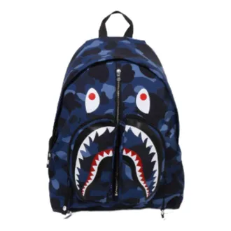 A Bathing Ape Color Camo Shark Daypack Navy 1M80-189-002-NVY