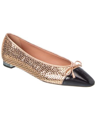Aquazzura Gioia Leather Flat