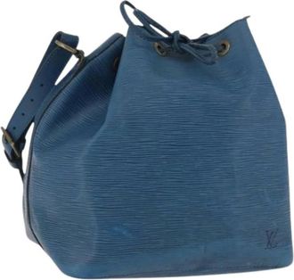 Louis Vuitton Pre-owned Bucket Bags, female, Blue, Size: ONE SIZE Pre-owned Petit No&eacute; Shoulder Bag