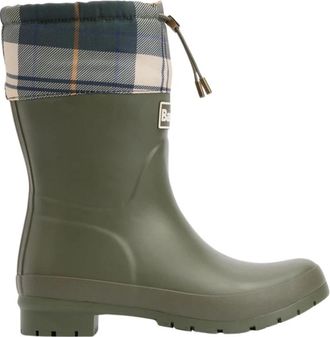Barbour Tartan Mid Welly Laarzen - Dames - Regenlaarzen - Groen - 36 EU - Schoenen