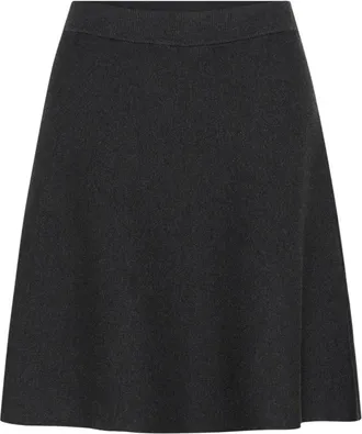 Kaffe Loana Knit Skirt - - Skirts - Donna - Grigio - 2XL
