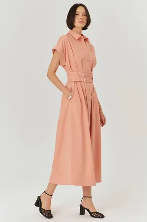 Exquise Samantha Midi Dress in Pink at Nordstrom, Size Xx-Large