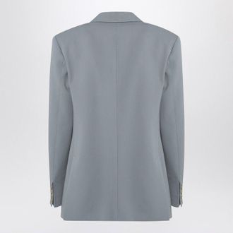 Stella McCartney Lichtgrijze Wollen Dubbelbreasted Jas