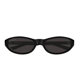 Balenciaga Sunglasses, female, Black, Size: 59 MM Oval-Frame Acetate Sunglasses