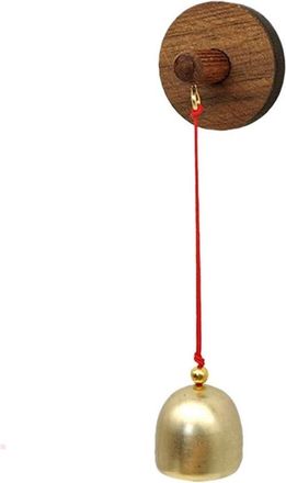 OEM Timbre De Madera - Campana De Viento Para Tienda - Anuncio De Entrada - Material Natural - 2,8 Cm De Di&aacute;metro - Aleaci&oacute;n Dorada