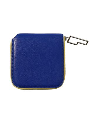 Acne Studios Pre-owned Mens Zipped Wallet in Blue Leather Leather (archived) - One Size