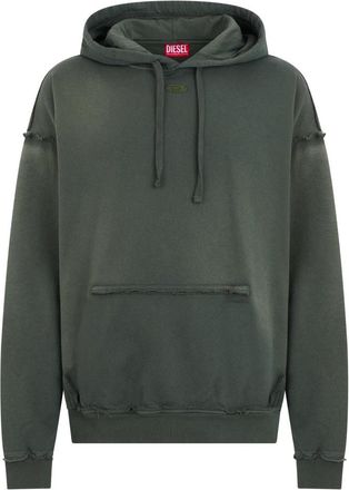 Diesel Hoodie - Heren - Hoodies - Groen - L - Katoen - Hoodies & sweatvesten