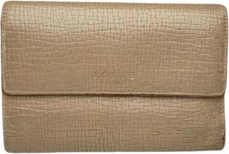 Loewe Pre-owned Wallets, female, Brown, Size: ONE SIZE Pre-owned Leather Wallet