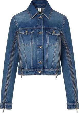 Liu Jo Chaqueta vaquera con cremallera - Blouses & Shirts - Mujer - Azul - XS