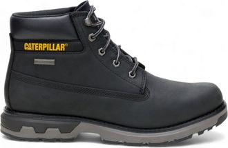 CAT Caterpillar (CAT) Mens Pursue Black Leather Everyday Work Hiking Ankle Boots