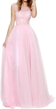 Sherri Hill Crystal Beaded Prom Dress In Pink