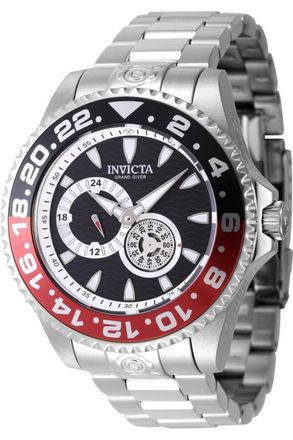 Invicta Grand Diver 47302 Heren Horloge - Automatisch Uurwerk - Roestvrij Staal met zwarte Wijzerplaat - 47mm