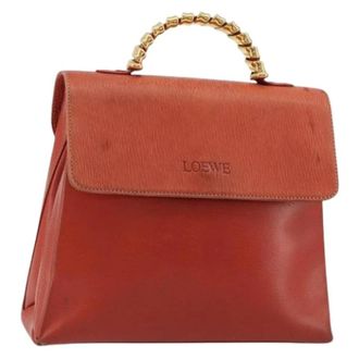 Loewe Pre-owned Handbag - Dames - Vintage Handtas - Rood - ONE Size - Leer - Vintage