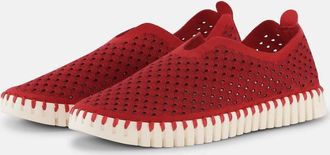Ilse Jacobsen Womens Tulip Slip On Shoes In Deep Red