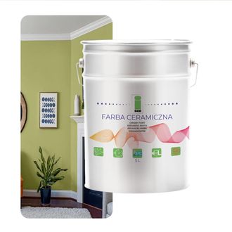OEM Pintura Cer&aacute;mica Para Paredes, Lavable, Verde Pistacho, 5l, Resistente A Las Manchas