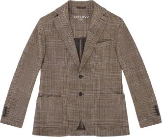 Circolo 1901 Blazer Special Print - Heren - Jassen - Bruin - Maat: L Katoen