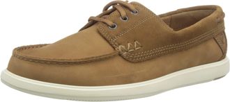 Clarks Mens Bratton Boat, Dark Tan Nubuck, 8 UK