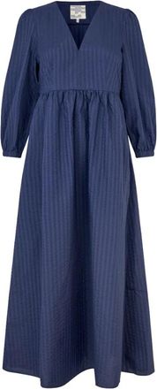 Baum Und Pferdgarten Aimee Avondblauwe Jurk - Dames - Casual kleedjes - Blauw - S - Kleedjes