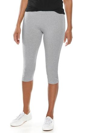Coolibar Monterey Summer Capris, Upf 50+ Sun Protection in Grey Heather at Nordstrom, Size Xx-Small