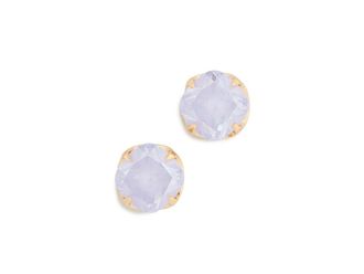 Kate Spade New York Pop Of Joy 10mm Spade Flower Studs Womens Earring Lilac, Brass/Cubic Zirconia