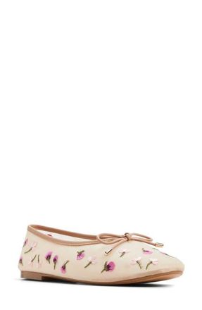 Aldo Joselie Ballet Flat in Beige Multi at Nordstrom, Size 8.5