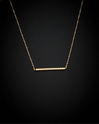 Italian Gold, Inc 14K Italian Gold Twisted Bar Necklace
