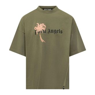Palm Angels Uomo, Top, Verde, XS, new