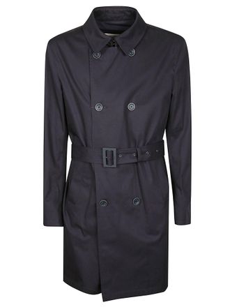Herno Cotton Double-Breasted Trench Coat