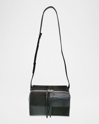 Oryany Diner Medium Patchwork Suede & Leather Crossbody Bag