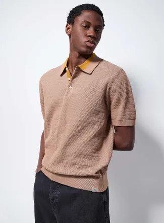 Scotch & Soda Mens Elaborate-stripe Polo Shirt