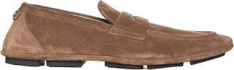 Dolce & Gabbana Loafers, male, Brown, 7 1/2 UK, Suede Logo Loafers