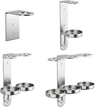 OEM Dispensador De Botellas De Acero Inoxidable - Soporte De Pared Cromado Pulido (1 Orificio)