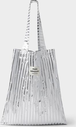 Mads Norgaard Womens Contrast stripe soft Tote Bag