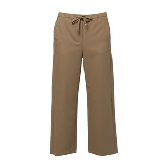 Max Mara Dames, Broeken, Bruin, Maat: 3XS Wol