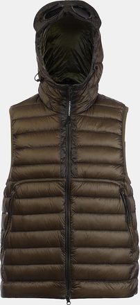 C.P. Company Mens D.D. Shell Goggle Down Gilet - Green - Size: 44/Regular