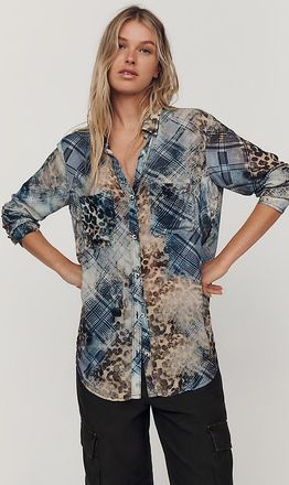 Pilcro Romy Relaxed Buttondown Shirt by Pilcro
