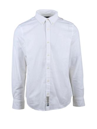 La Martina White Cotton Linen Shirt