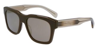 Ferragamo SF 1087S 324 Mens Sunglasses Brown Size 56