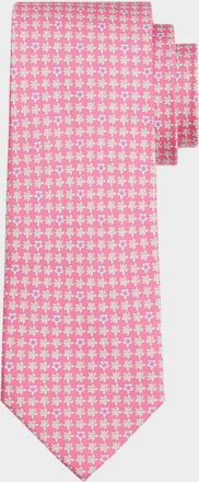 Ferragamo Men & apos;s Printed Silk Twill Tie