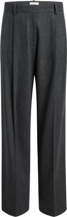 Khaite August Pant- Stijlvolle Broek voor Vrouwen - Dames - Straight fit broeken - Grijs - 2XS - Broeken